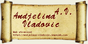 Andjelina Vladović vizit kartica